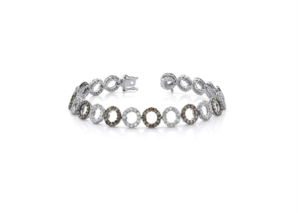 CZ Studded Gemstone Bracelet